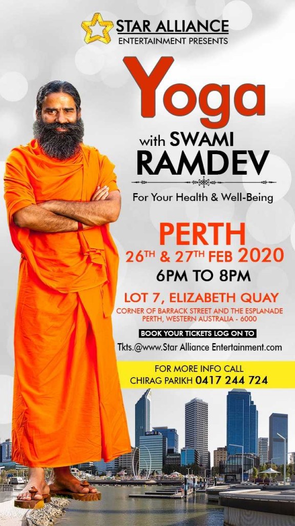 Yoga Session 2020 - Swami Ramdev Live in Perth