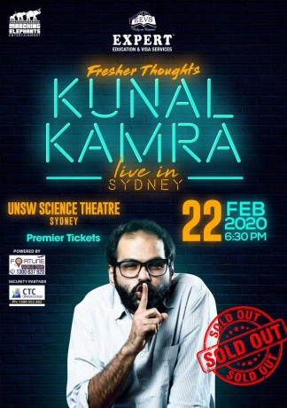 Fresher Thoughts by Kunal Kamra in Sydney