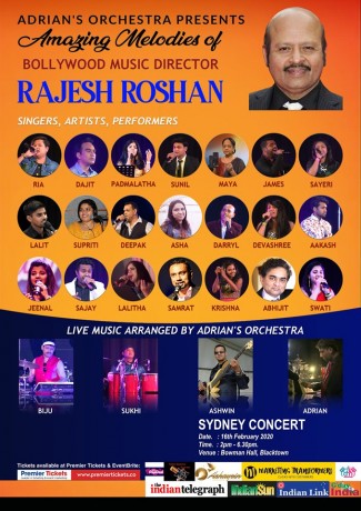 Amazing Melodies of Rajesh Roshan by Adrian's Orchestra - SYDNEY
