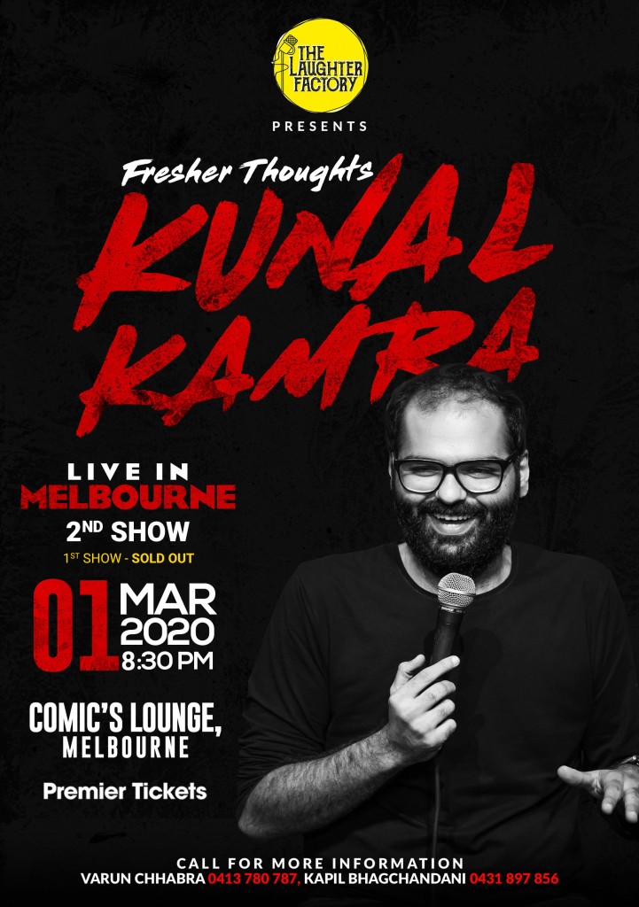 Fresher Thoughts by Kunal Kamra in Melbourne – 2nd Show