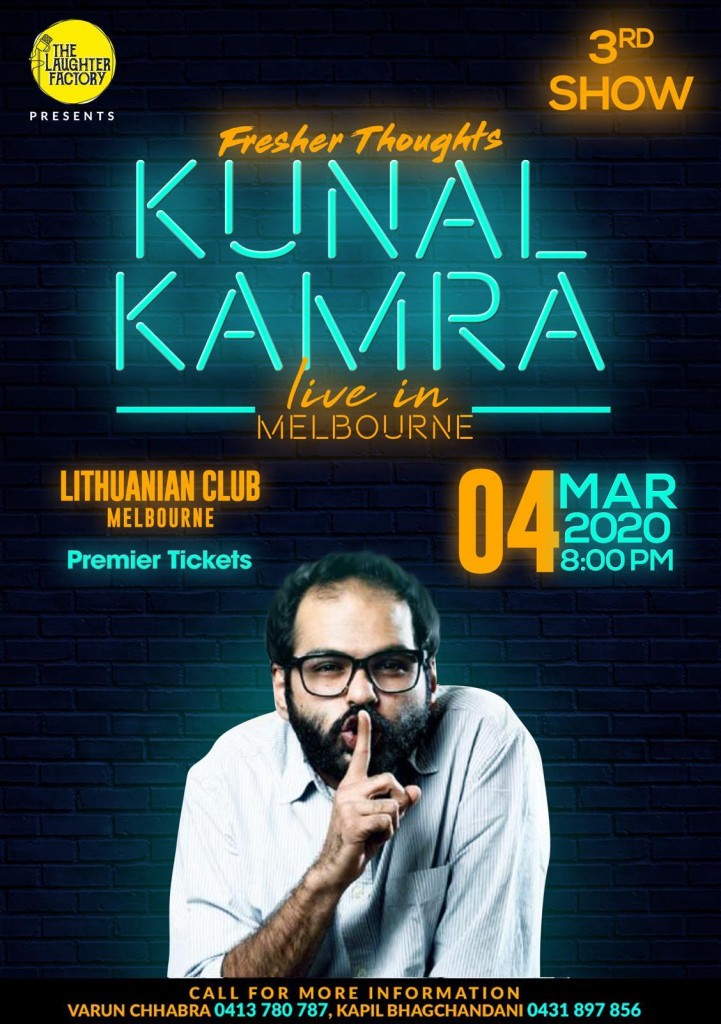 Fresher Thoughts by Kunal Kamra in Melbourne – 3rd Show