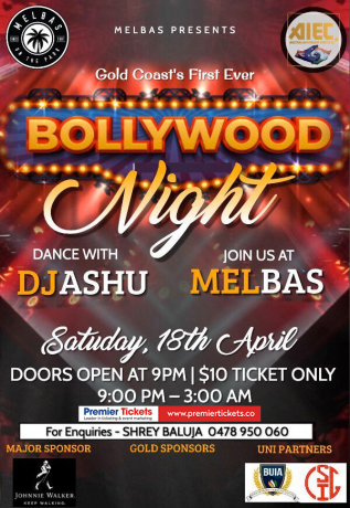 Gold Coast's Biggest - Bollywood NIGHT