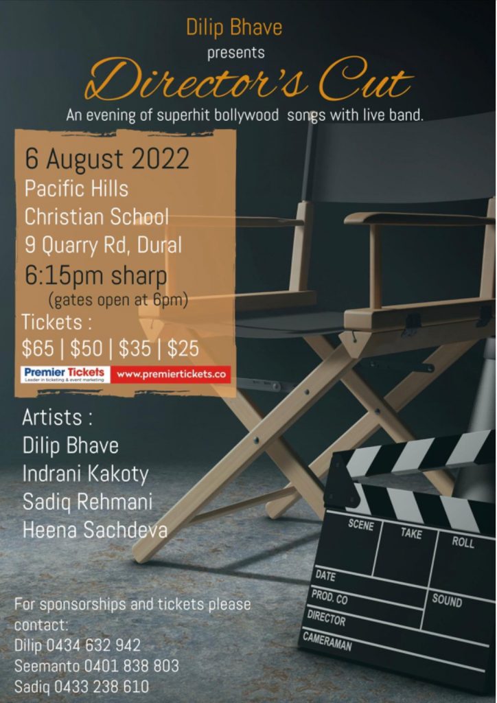 Director’s Cut – An Evening of Bollywood Songs