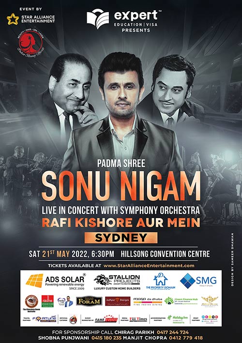 Rafi Kishore aur Main by Sonu Nigam Live in Concert with Symphony Orchestra - Sydney Rafi Kishore aur Main by Sonu Nigam Live in Concert with Symphony Orchestra - Sydney