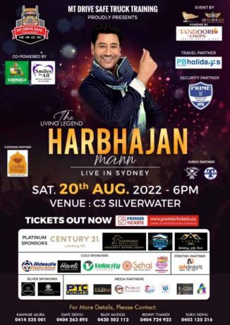 The Living Legend Harbhajan Mann Live in Concert 2022 - Sydney