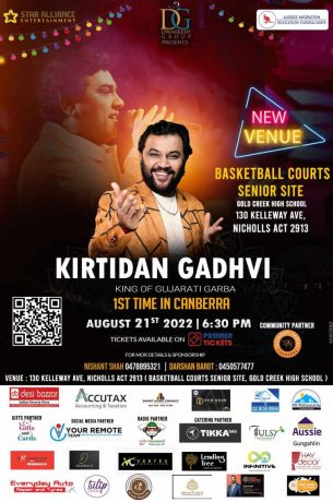 Navratri 2022 with King of Garba Kirtidan Gadhvi in Canberra