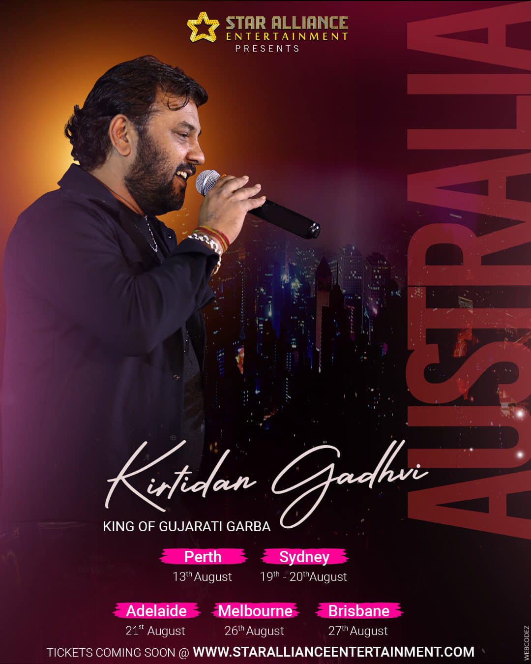 Navratri Garba 2022 with Kirtidan Ghadhvi in Adelaide