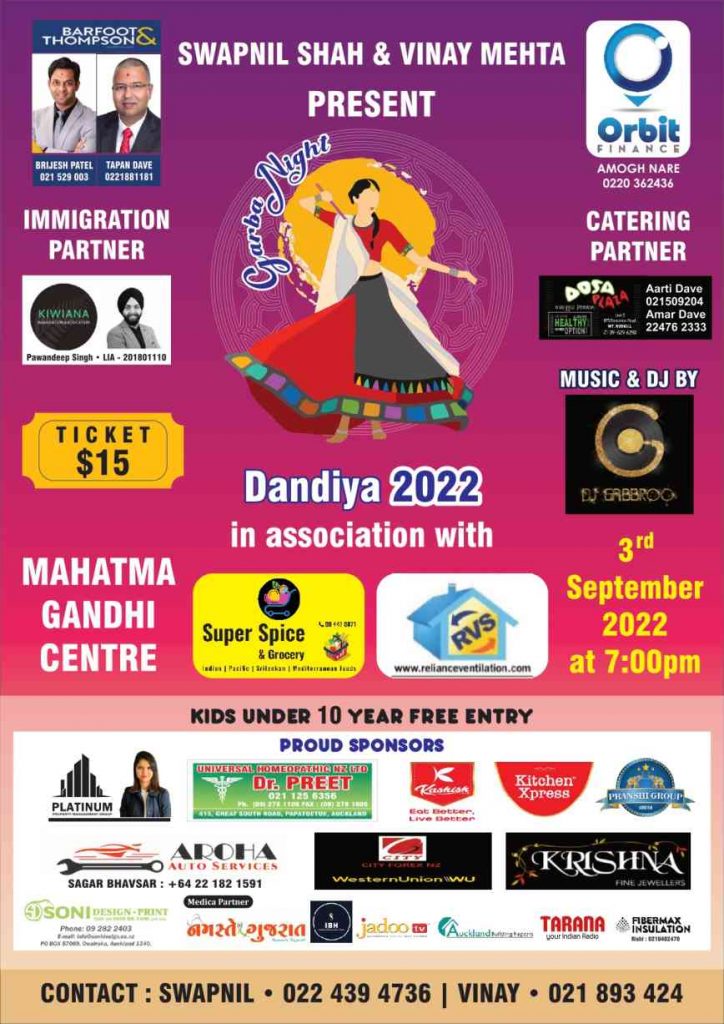 Dandiya 2022 in Auckland
