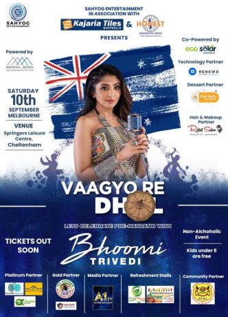 Vaagyo Re Dhol - Garba with Bhoomi Trivedi in Melbourne