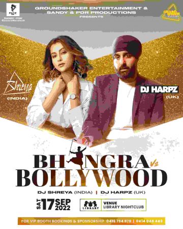 BHANGRA VS BOLLYWOOD 2022 - Biggest Party in Perth
