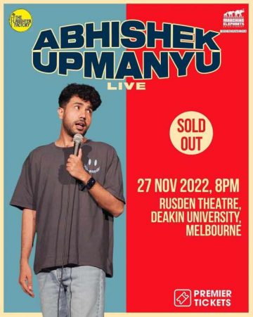 Abhishek Upmanyu Live in Melbourne 2022