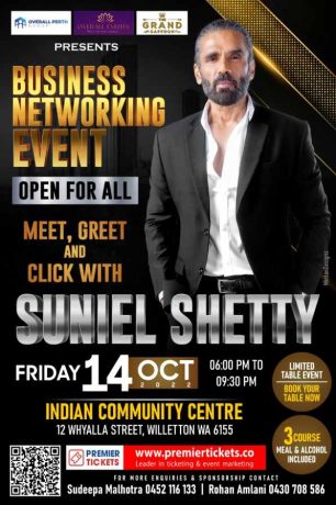 Business Networking Event with Bollywood Celebrity Suniel Shetty
