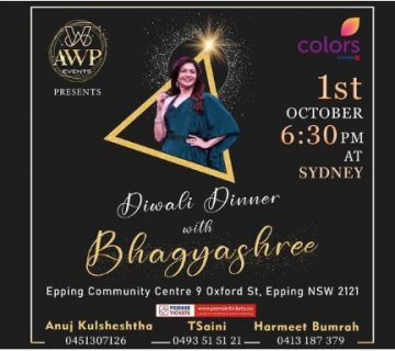Diwali Dinner Bhagyashree 2022 - Sydney