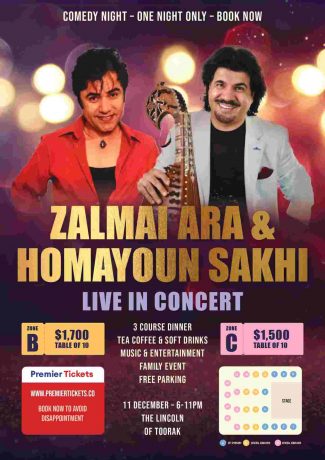 Zalmai Ara & Homayoun Sakhi - Comedy and Music Night