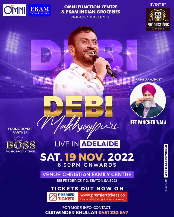 Debi Makhsoospuri – Live In Adelaide