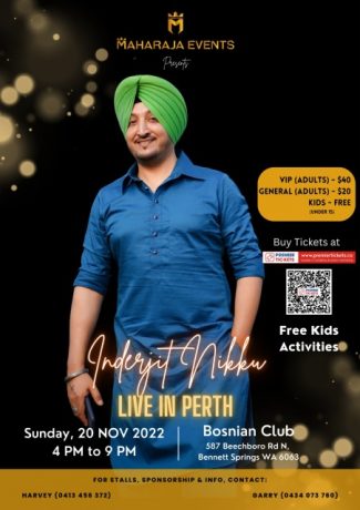 Inderjit Nikku - Live In Perth 2022