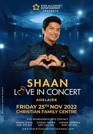 Shaan Love in Concert Adelaide 2022