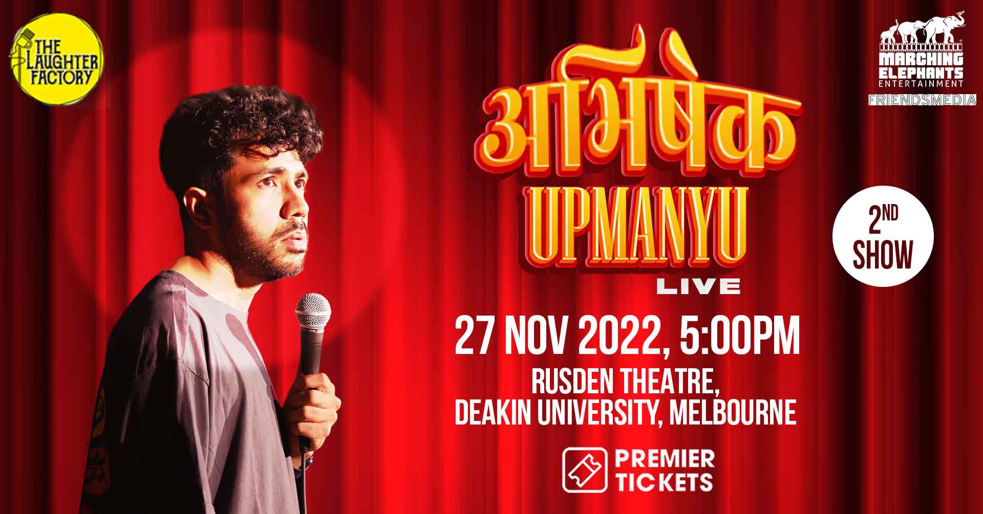 Standup Comedy Australia/NZ Tour 2022 by Abhishek Upmanyu Premier Tickets