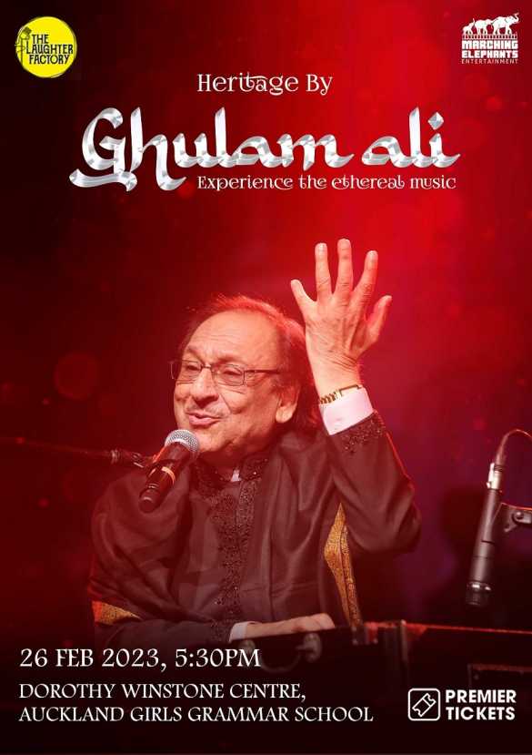 Heritage by Ghulam Ali Experience the Ethereal Music Live in Concert Auckland
