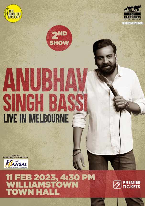 Anubhav Singh Bassi Live in Melbourne 2023 – 2nd Show