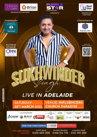 Megastar Sukhwinder Singh Live in Concert Adelaide 2023