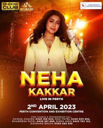 Selfie Queen Neha Kakkar Live in Concert Perth 2023