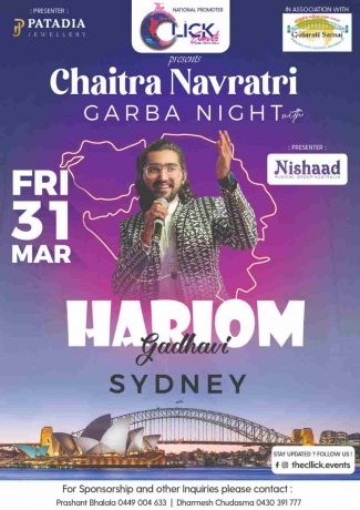 Garba Night with Hari Om Gadhvi - 2023 - Sydney