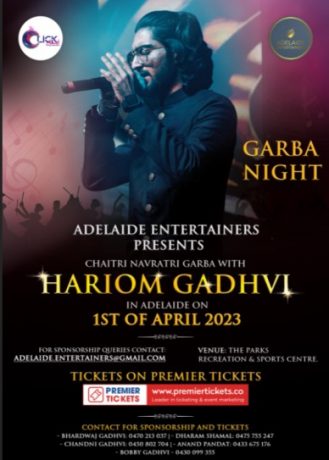 Garba Night with Hari Om Gadhvi - 2023 Adelaide
