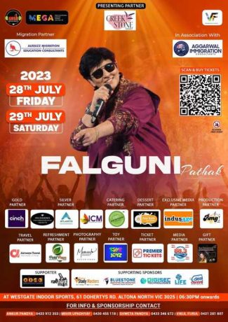 Dandiya Dhoom 2023  with Dandiya Queen Falguni Pathak in Melbourne - 28th July