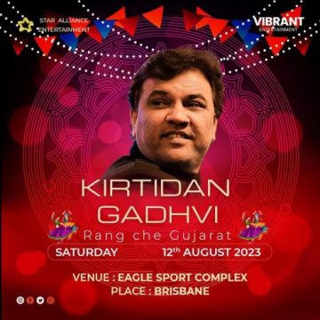 Navratri Garba 2023 with Kirtidan Gadhvi in Brisbane