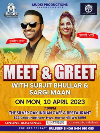 Meet & Greet With Surjit Bhullar & Sargi Maan 2023