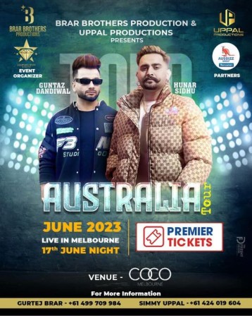 Hunar Sidhu & Guntaj Dandiwal Live In Melbourne
