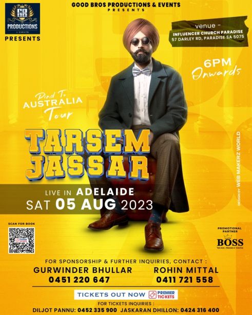 Tarsem Jassar Live In Adelaide – 2023