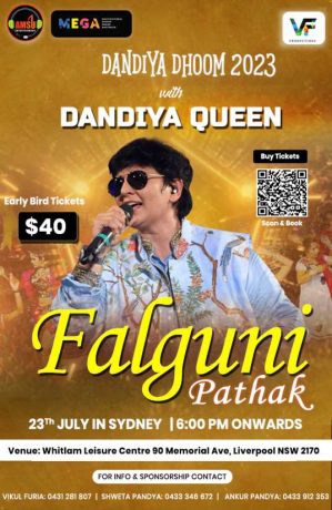 Dandiya Dhoom 2023 with Dandiya Queen Falguni Pathak in Sydney