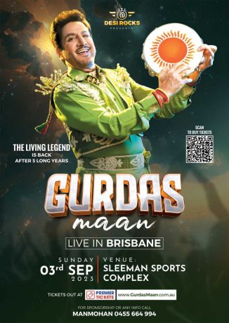 Gurdas Maan Live in Brisbane 2023 - Akhiyan Udeekdian Tour