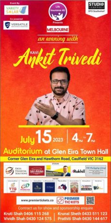 An Evening with Kavi Ankit Trivedi 2023 in Melbourne