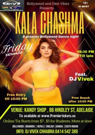 Kala Chashma - Premier Bollywood Dance Night Adelaide