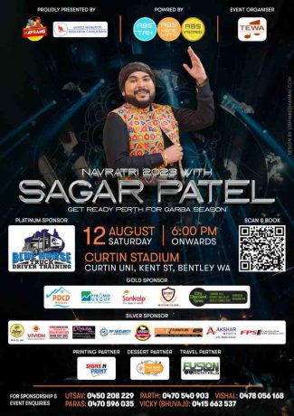 Garba 2023 with Sagar Patel in Perth
