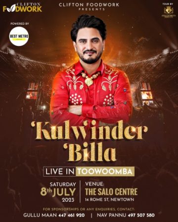 Kulwinder Billa Live In Toowoomba - 2023
