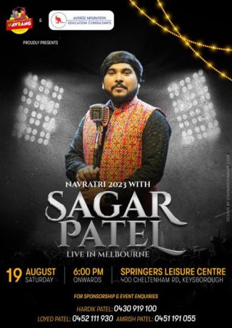 Garba 2023 with Sagar Patel in Melbourne