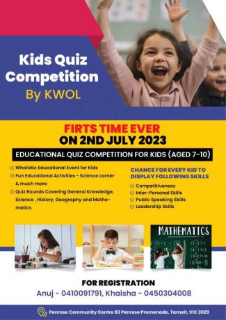 Kids Quiz Competition By KWOL