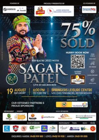 Garba 2023 with Sagar Patel in Melbourne