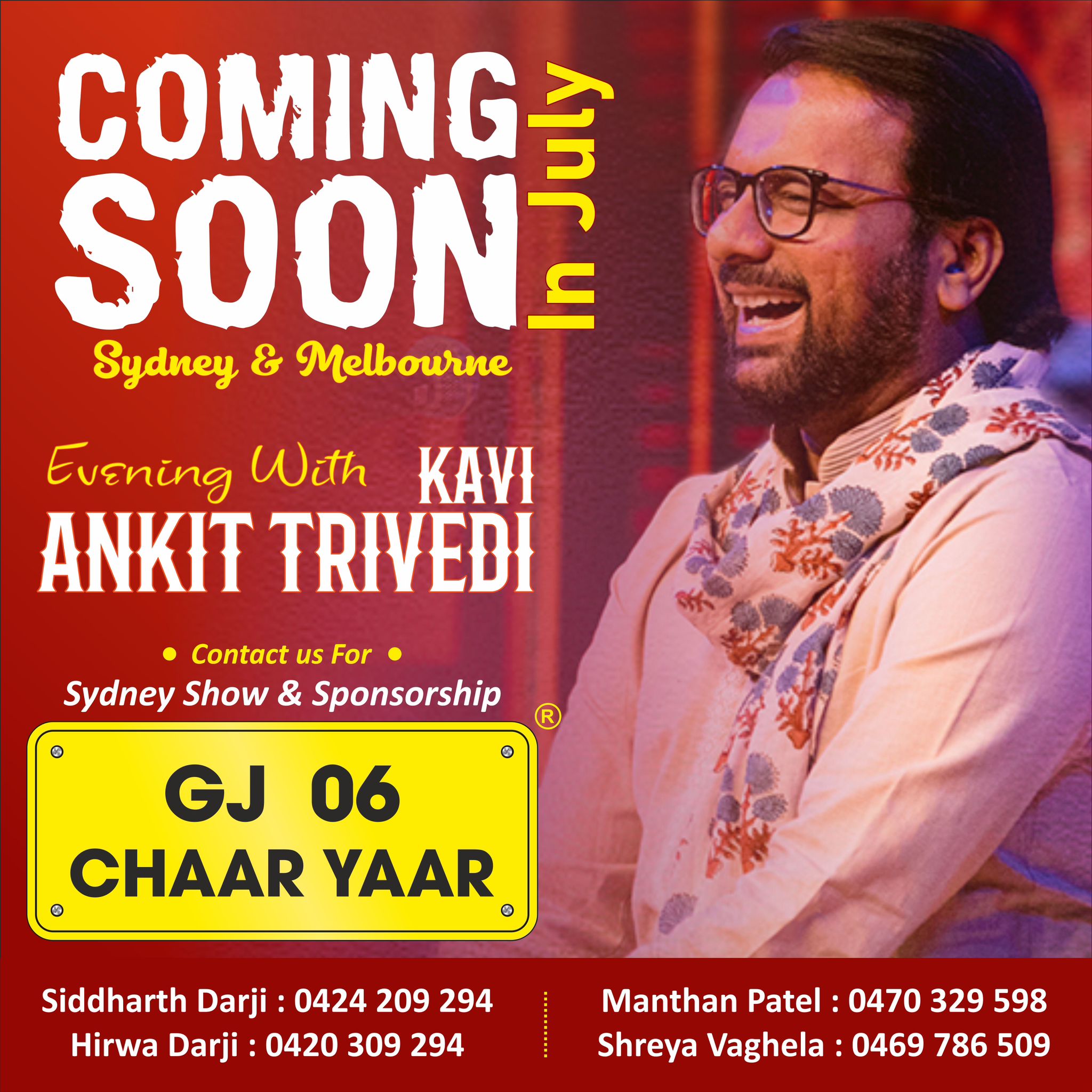 An Evening with Kavi Ankit Trivedi 2023 in Sydney