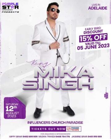 MIKA Singh Live in Adelaide