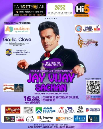 Comedy Night with Man of Many Voices Jay Vijay Sachan in Brisbane