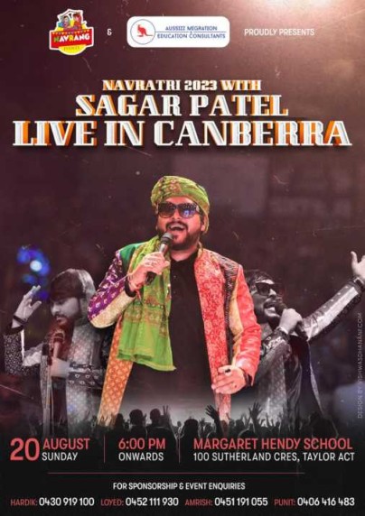 Garba 2023 with Sagar Patel in Canberra