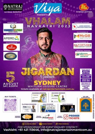 Vhalam Navratri 2023 - Jigardan Gadhavi in Sydney