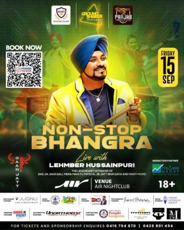 NON-STOP Bhangra Party with LEHMBER HUSSAINPURI Live in Perth