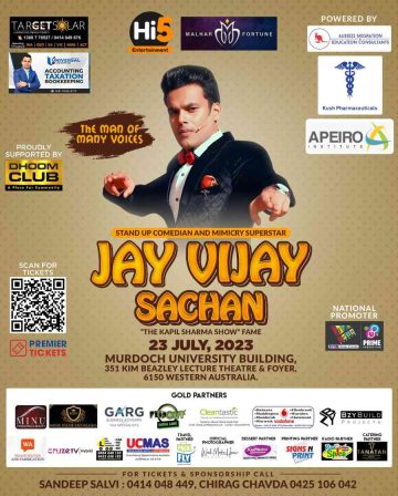 Comedy Night with Man of Many Voices Jay Vijay Sachan in Perth 2023
