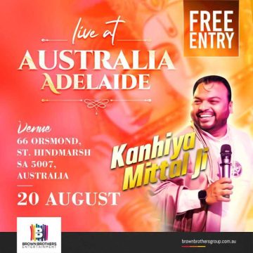 Kanhiya Mittal Ji (Shyam Diwane) Live in Adelaide